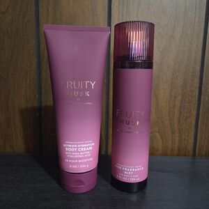 Bath & Body Works Fruity Musk Body Care Duo